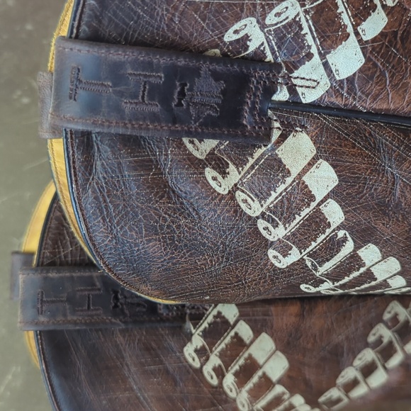 TIN HAUL "Bandolero" Old West Wanted Poster cowboy western square toe boots 11D - Picture 11 of 16